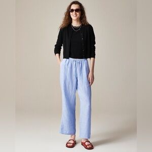 J.Crew Women’s Soleil pant in linen French Blue - Medium Petite